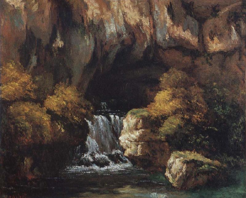 The Source of the Lison, Gustave Courbet